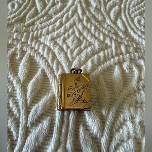 Vintage Gold-Filled Floral Locket Pendant 1939